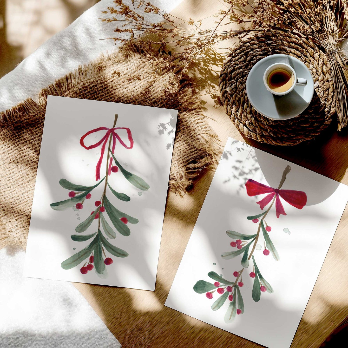 [color:Rolled Print], Picture in a room