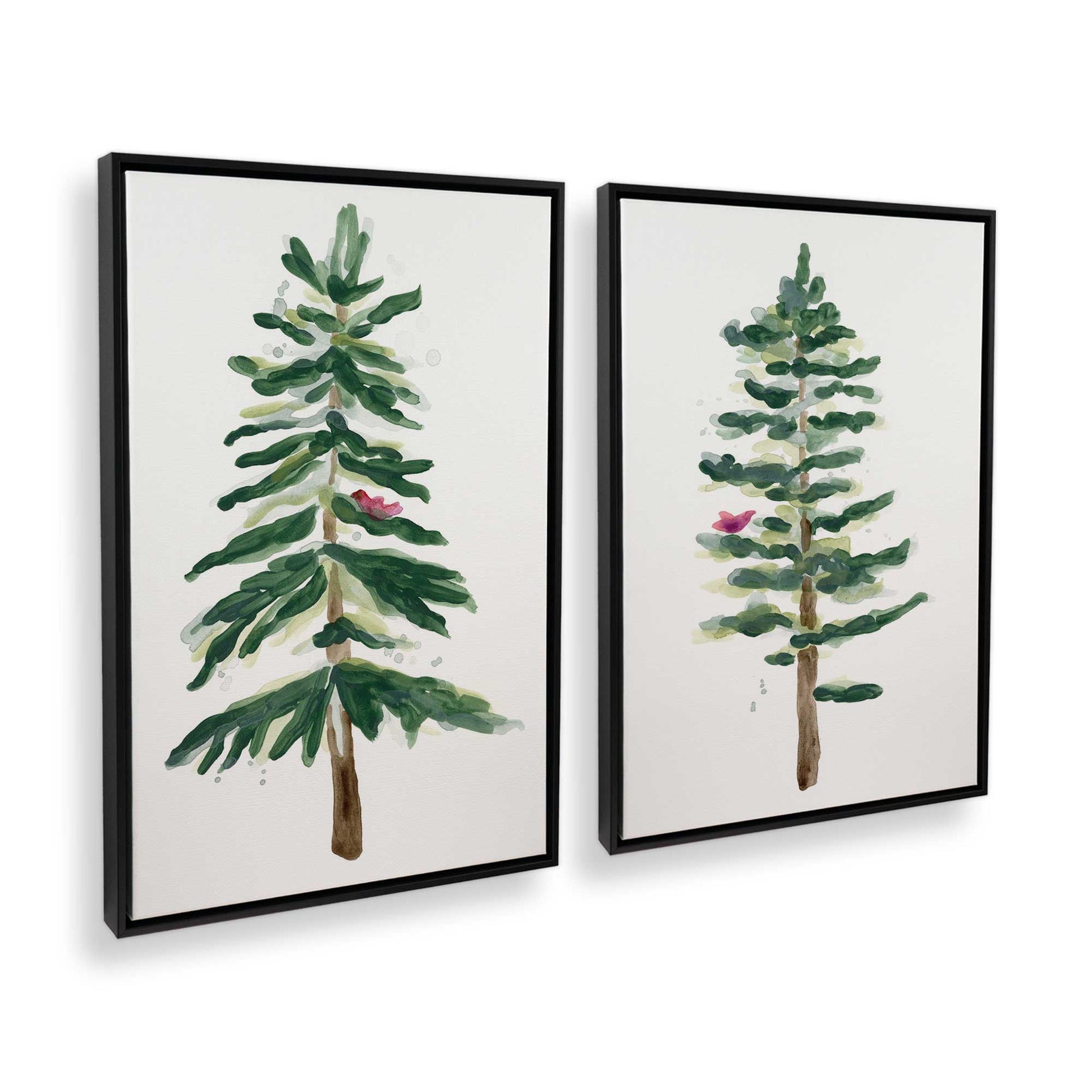 [Color:Satin Black], Picture of art in a Satin Black frame at an angle