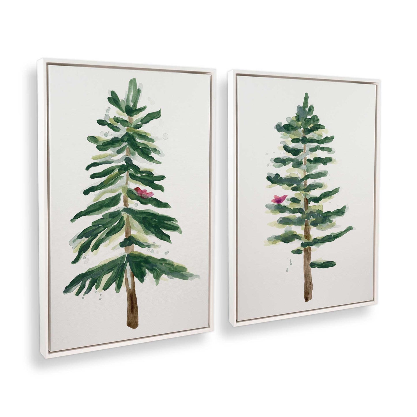 [Color:Opaque White], Picture of art in a White frame at an angle