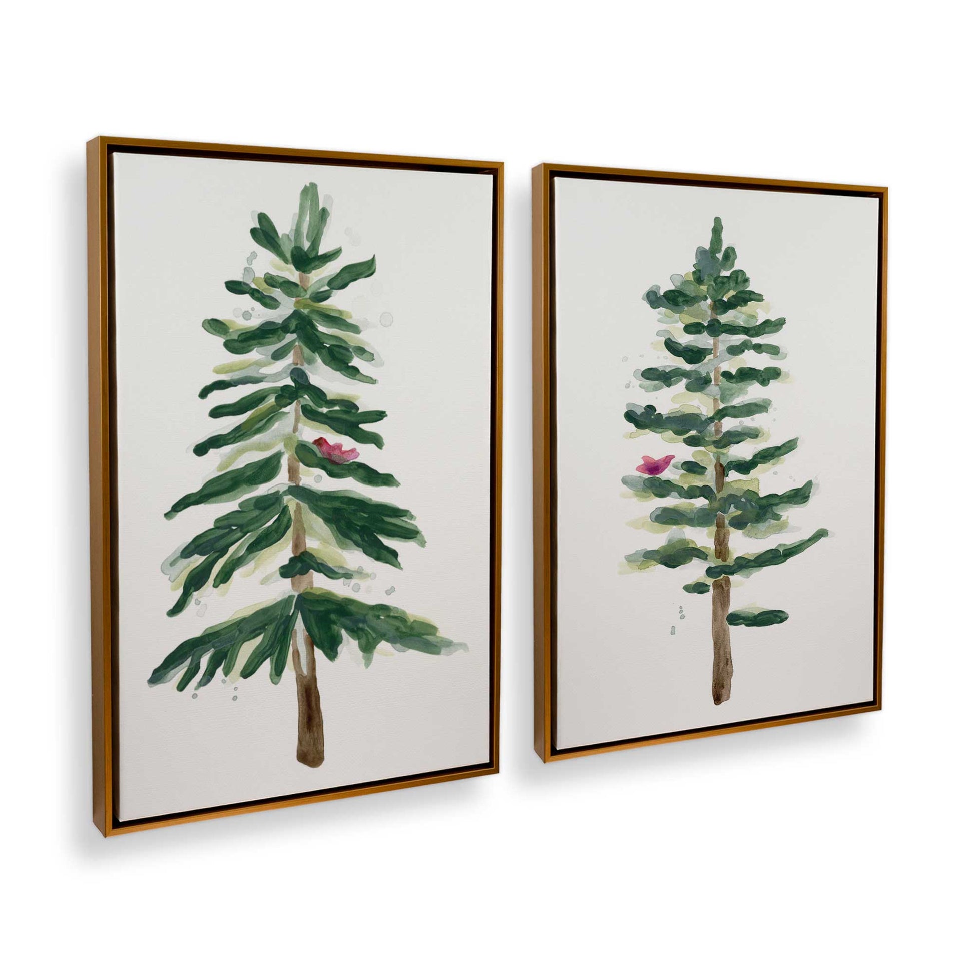 [Color:Polished Gold], Picture of art in a Polished Gold frame at an angle