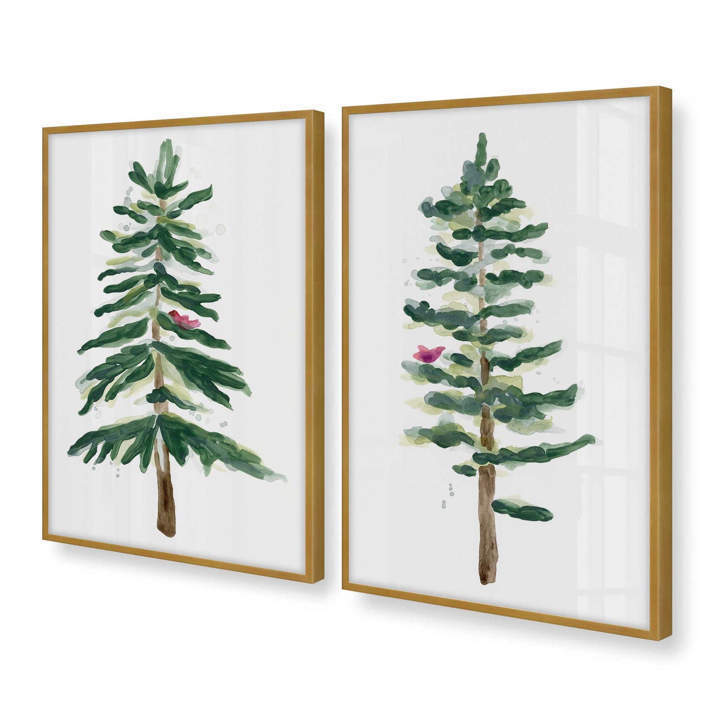 [Color:Polished Gold], Picture of art in a Polished Gold frame at an angle