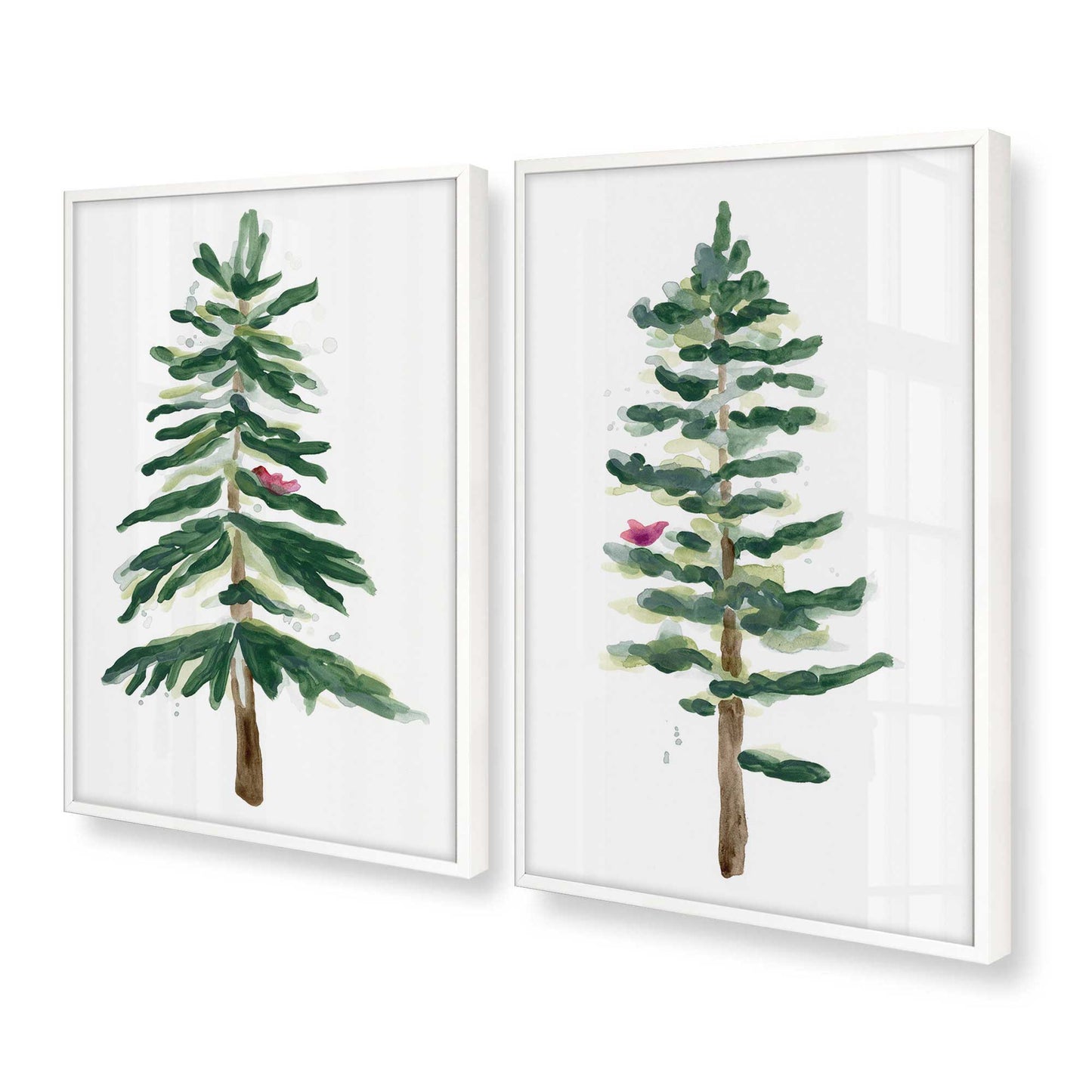 [Color:Opaque White], Picture of art in a Opaque White frame at an angle