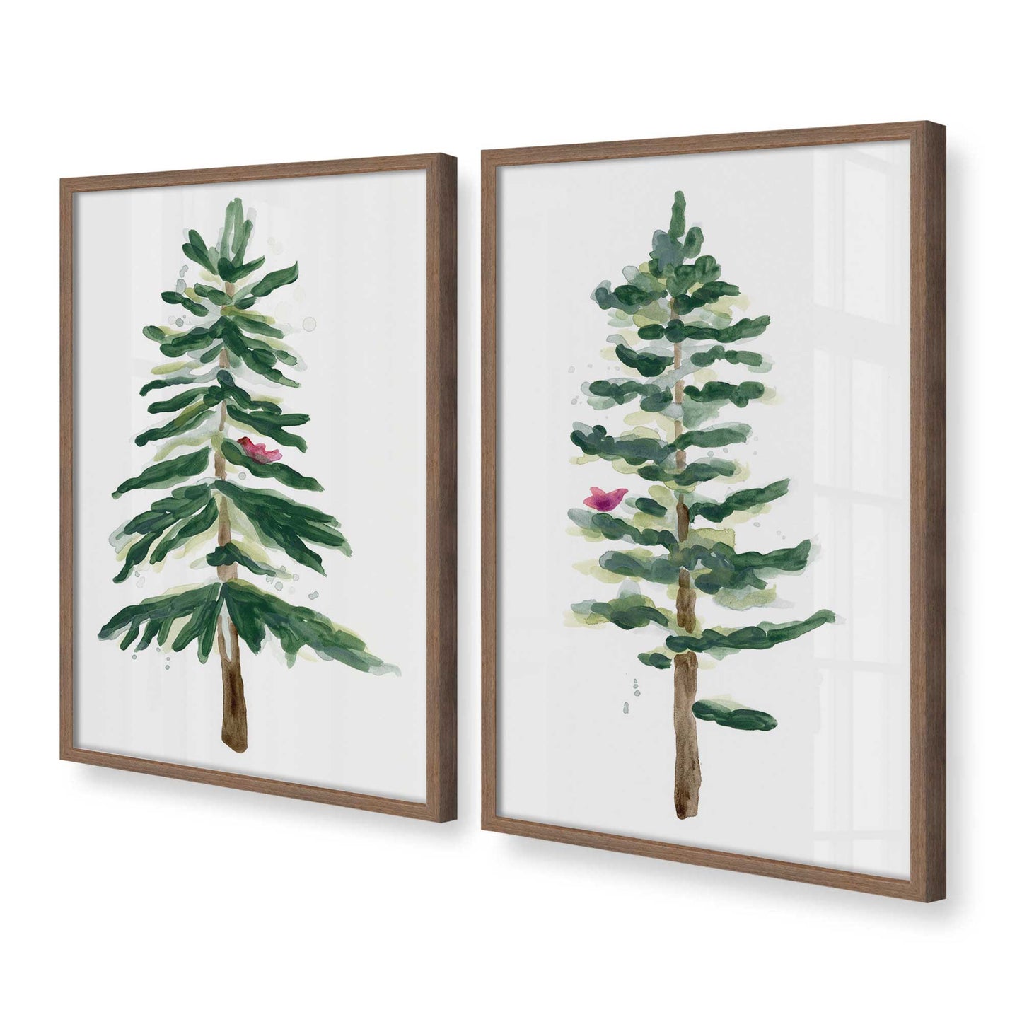 [Color:Walnut], Picture of art in a Walnut frame at an angle