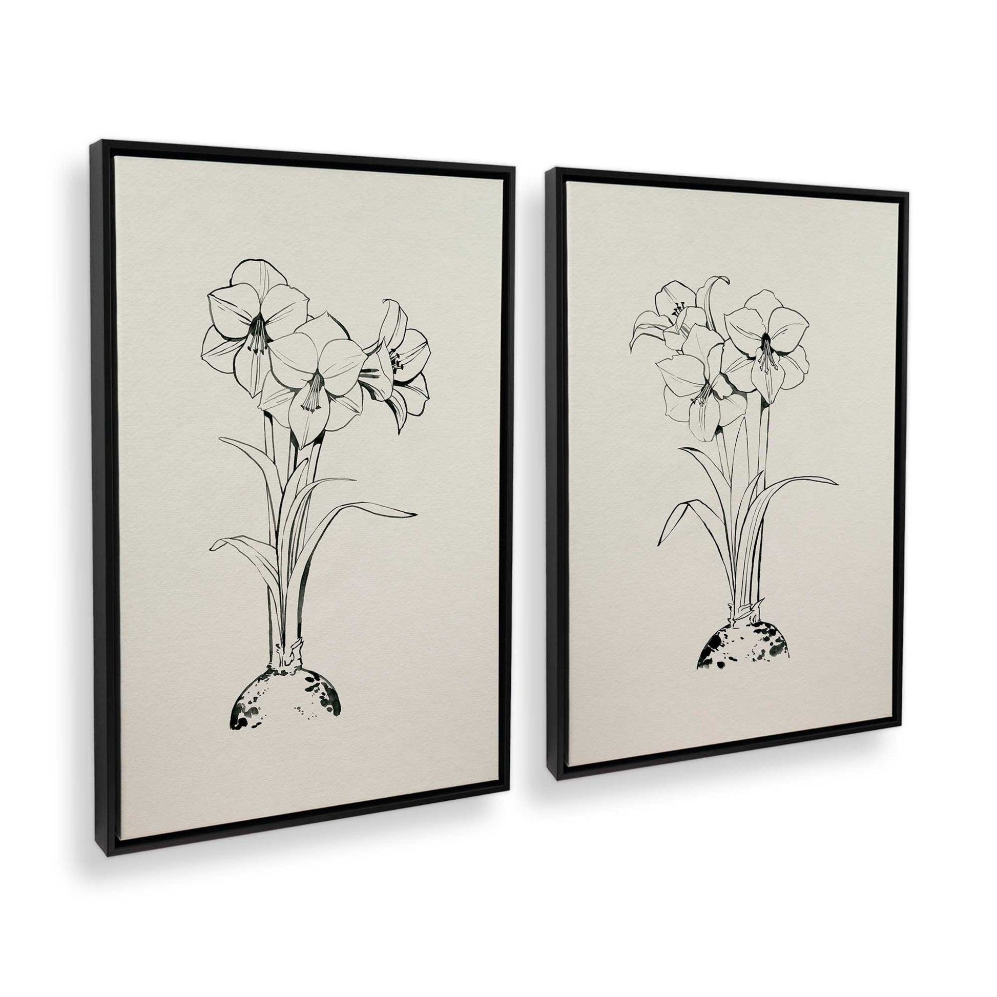 [Color:Satin Black], Picture of art in a Satin Black frame at an angle