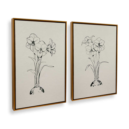 [Color:Polished Gold], Picture of art in a Polished Gold frame at an angle