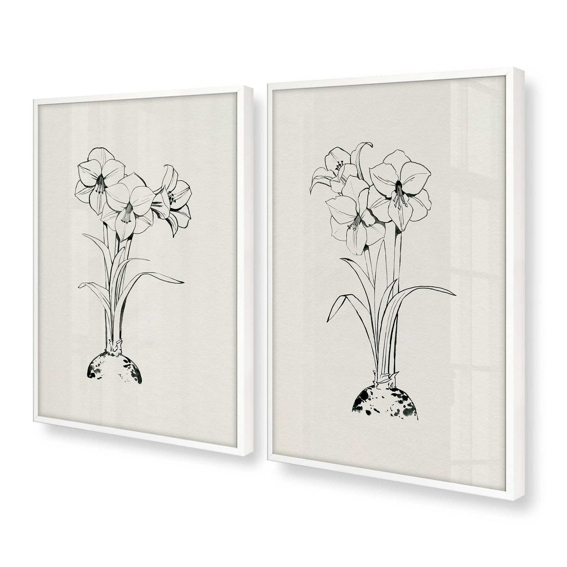 [Color:Opaque White], Picture of art in a Opaque White frame at an angle