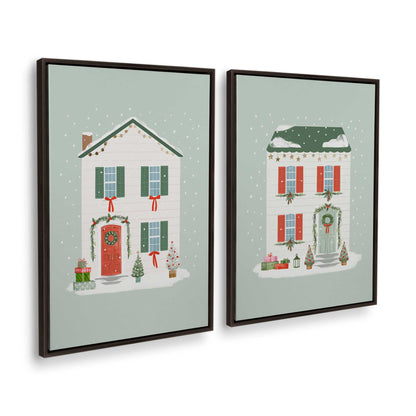 [Color:Espresso], Picture of art in a Espresso frame at an angle