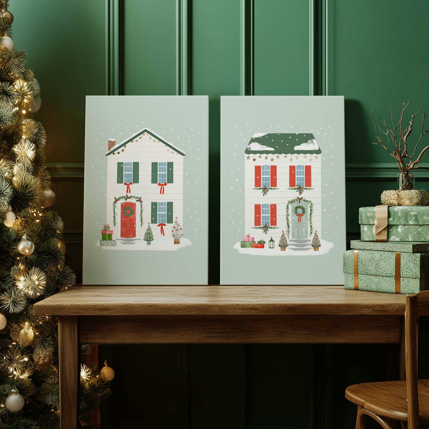 [Color:Walnut], Picture of art in a Walnut frame