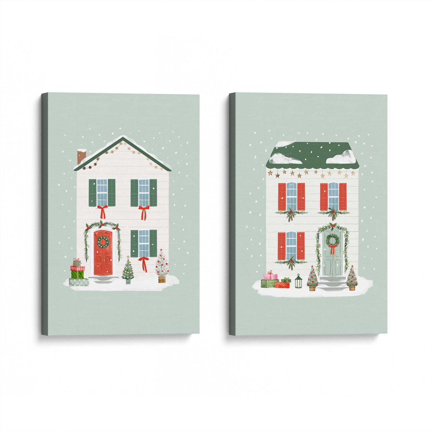 [Color:Stretched Canvas], Picture of art at an angle