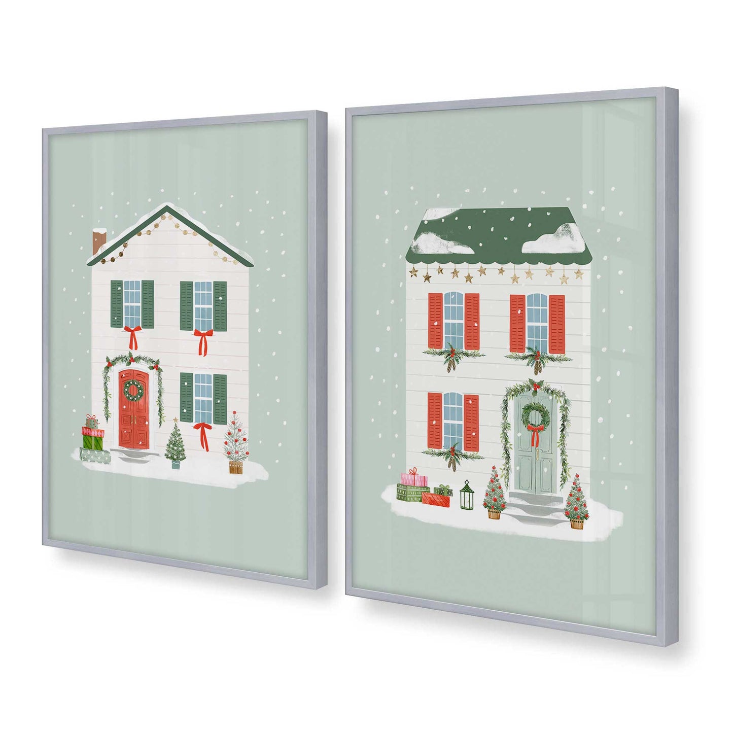 [Color:Polished Chrome], Picture of art in a Polished Chrome frame at an angle