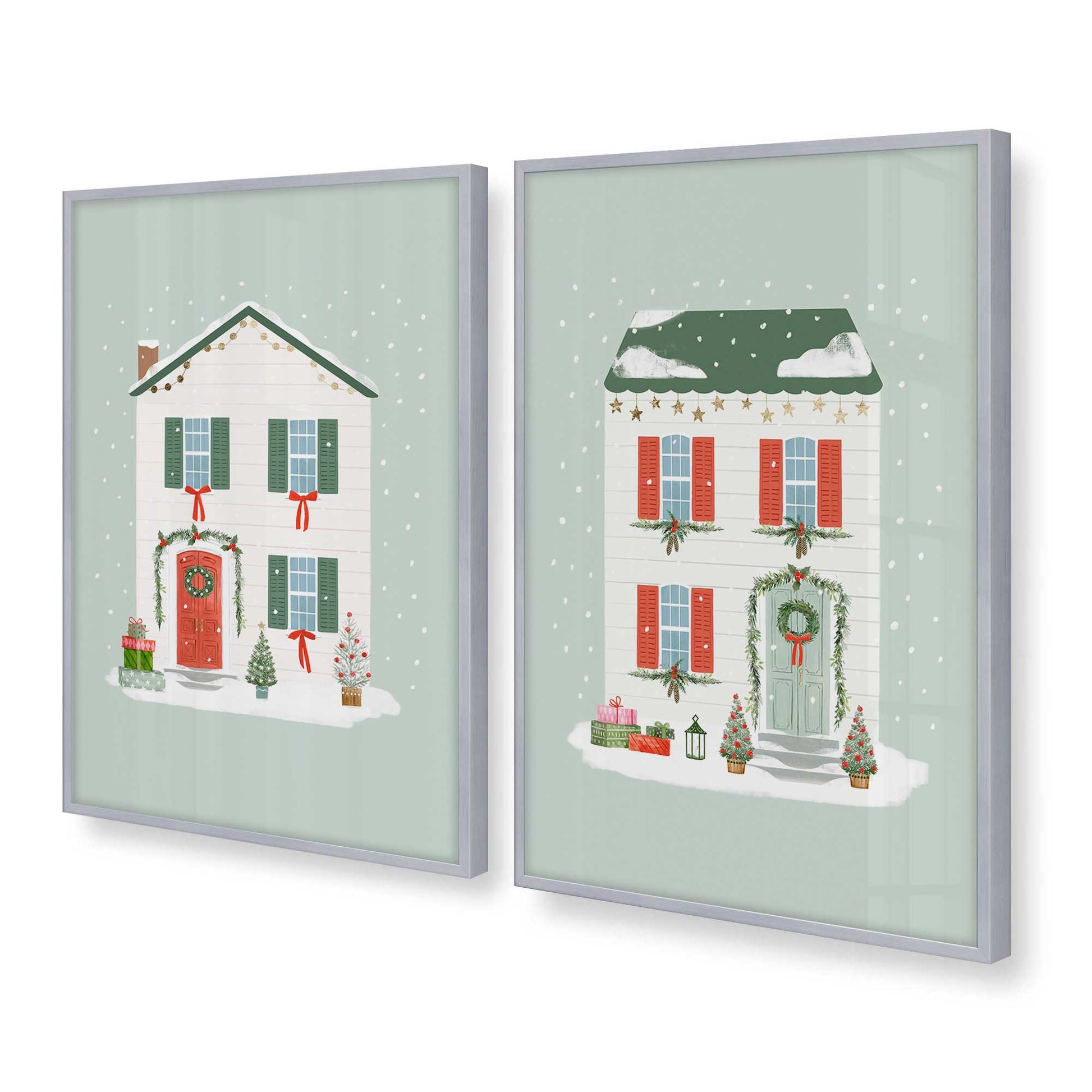 [Color:Polished Chrome], Picture of art in a Polished Chrome frame at an angle