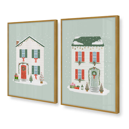 [Color:Polished Gold], Picture of art in a Polished Gold frame at an angle