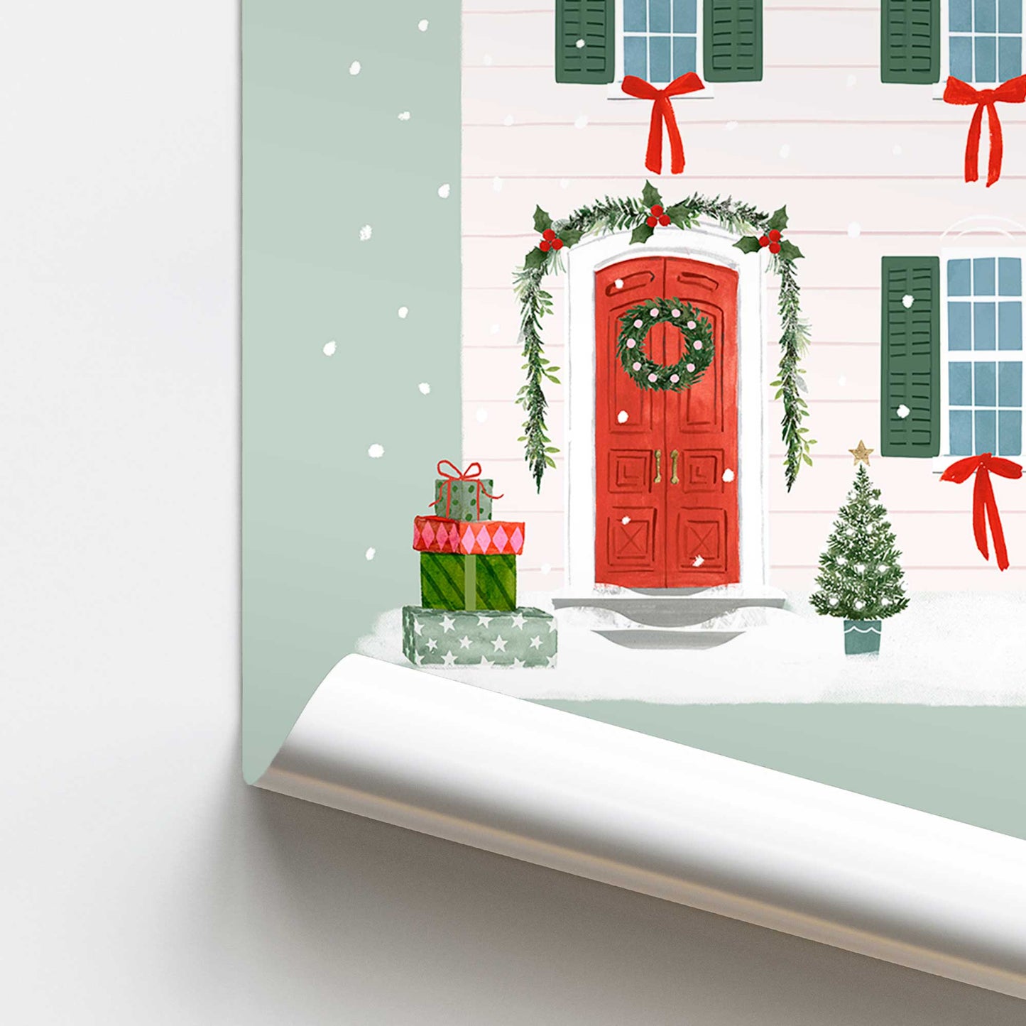 [color:Rolled Print], Picture of close up of art