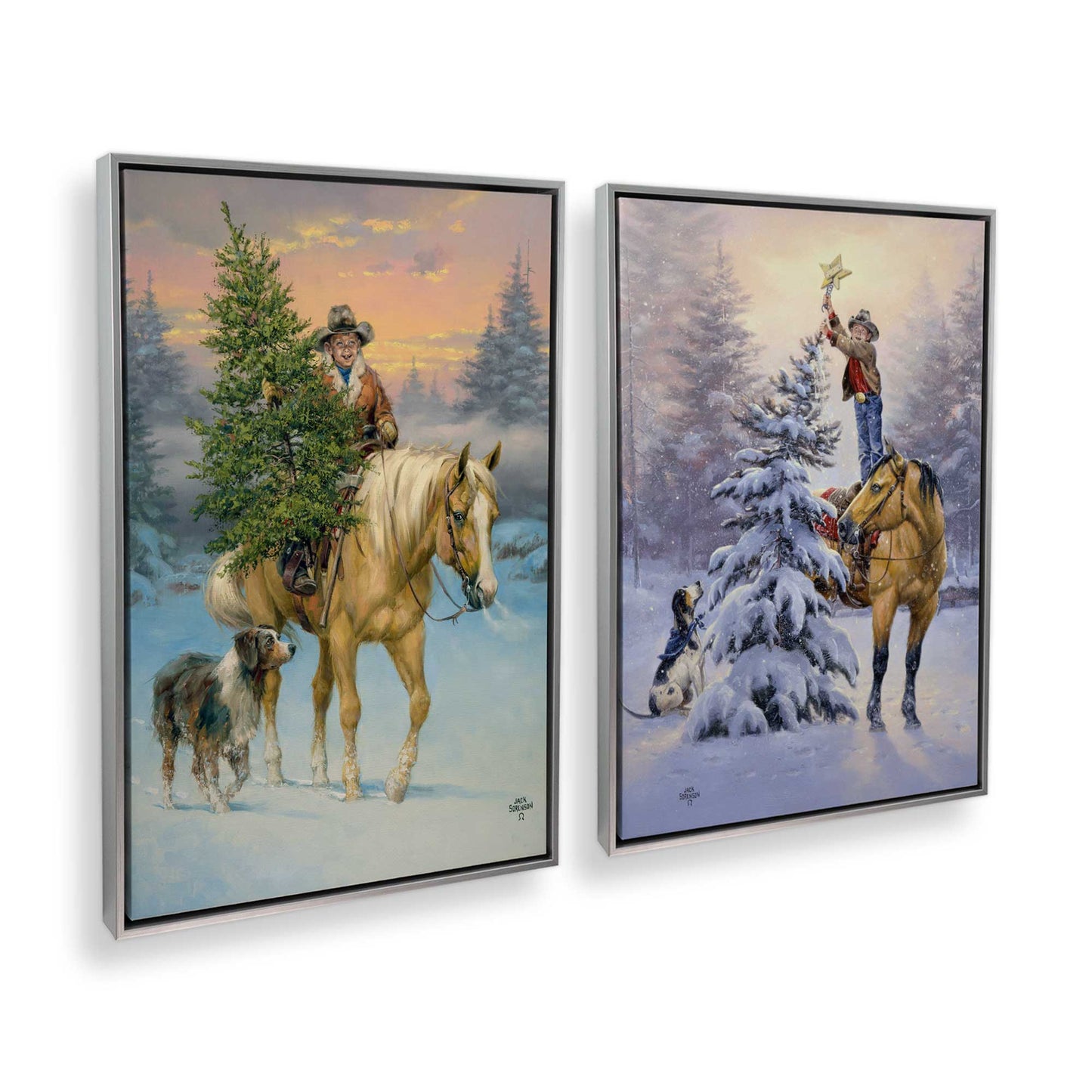 [Color:Polished Chrome], Picture of art in a Polished Chrome frame at an angle