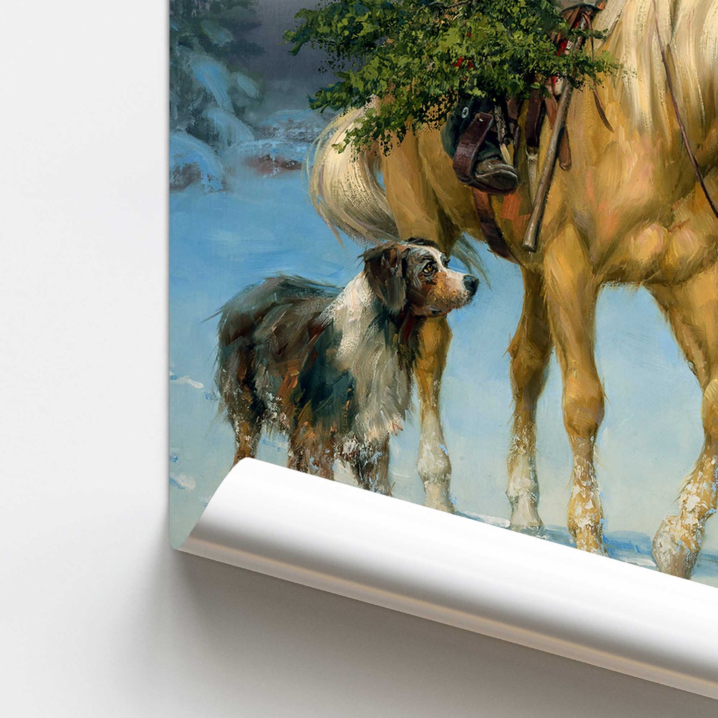 [color:Rolled Print], Picture of close up of art