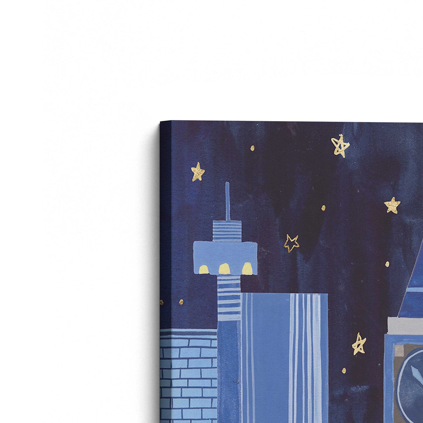 [Color:Stretched Canvas], Picture of the corner of the art