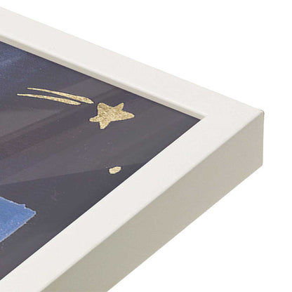 [Color:Opaque White], Picture of art in a Opaque White frame of the corner