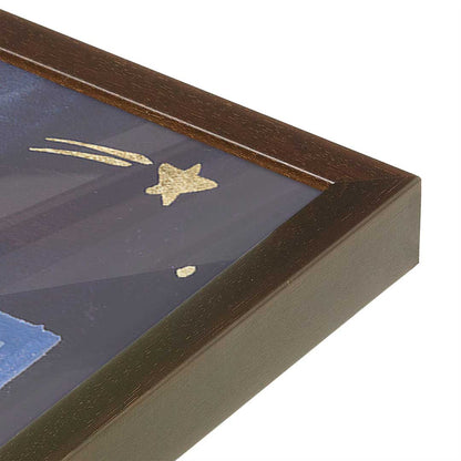 [Color:Belvinder Brown], Picture of art in a Belvinder Brown frame of the corner