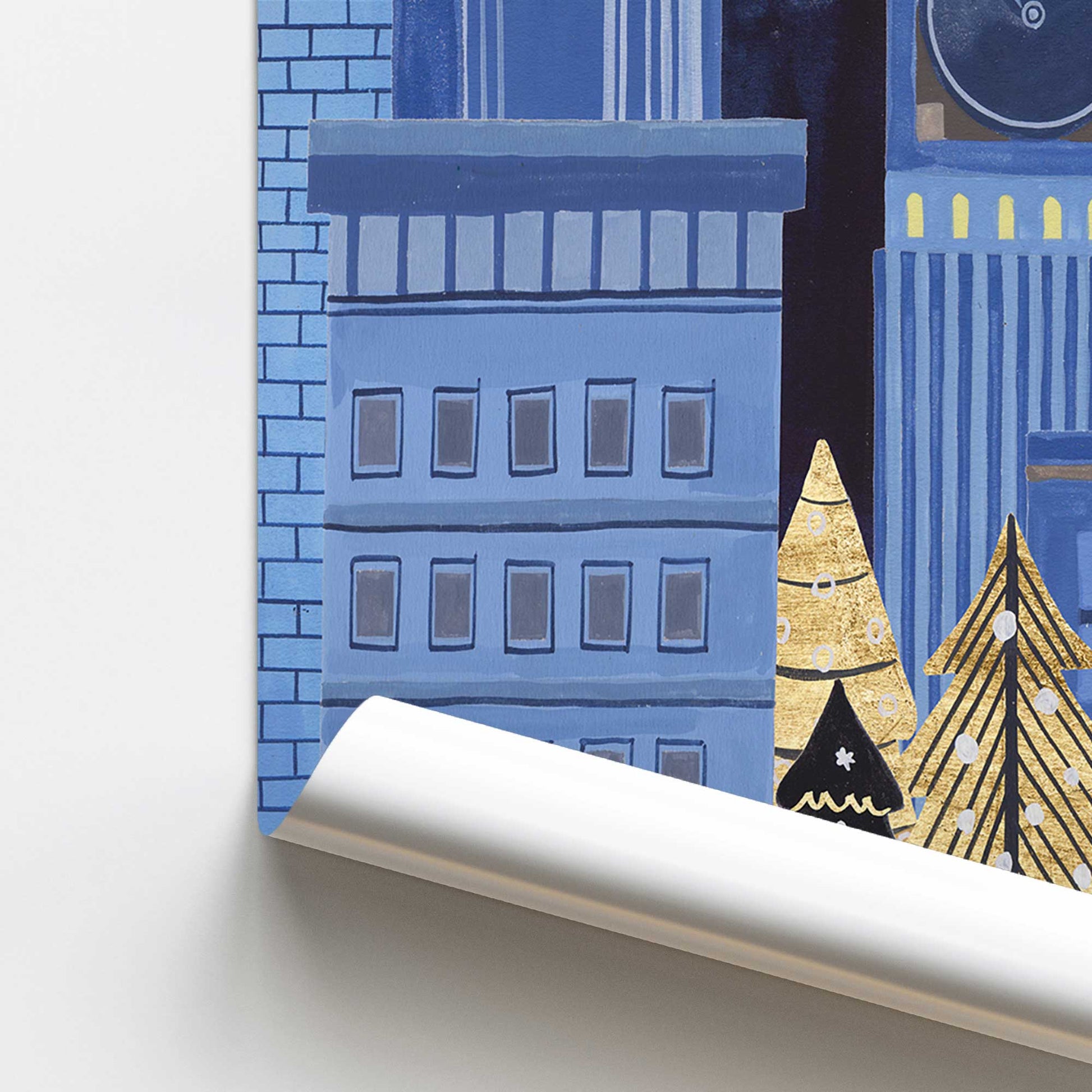 [color:Rolled Print], Picture of close up of art