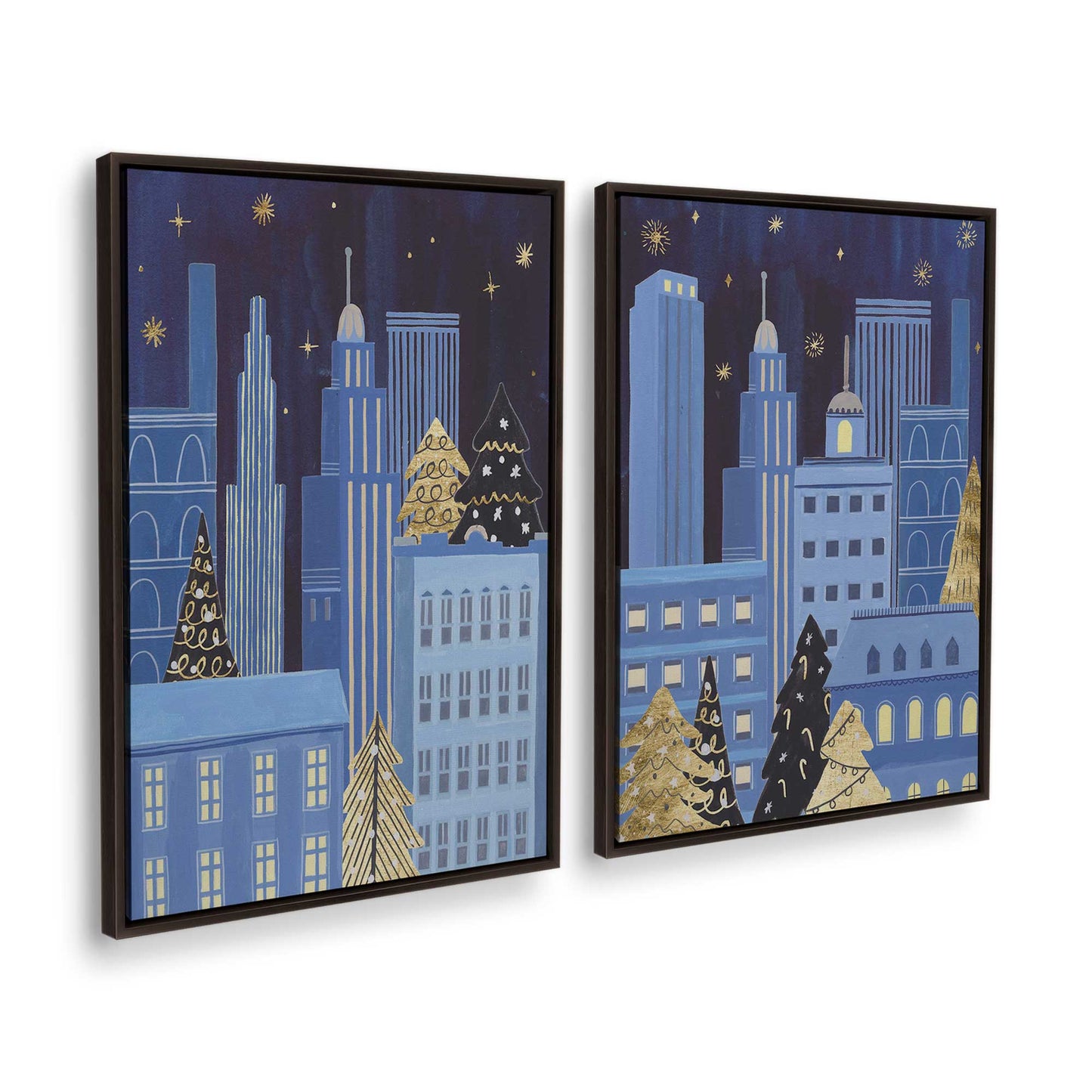 [Color:Espresso], Picture of art in a Espresso frame at an angle