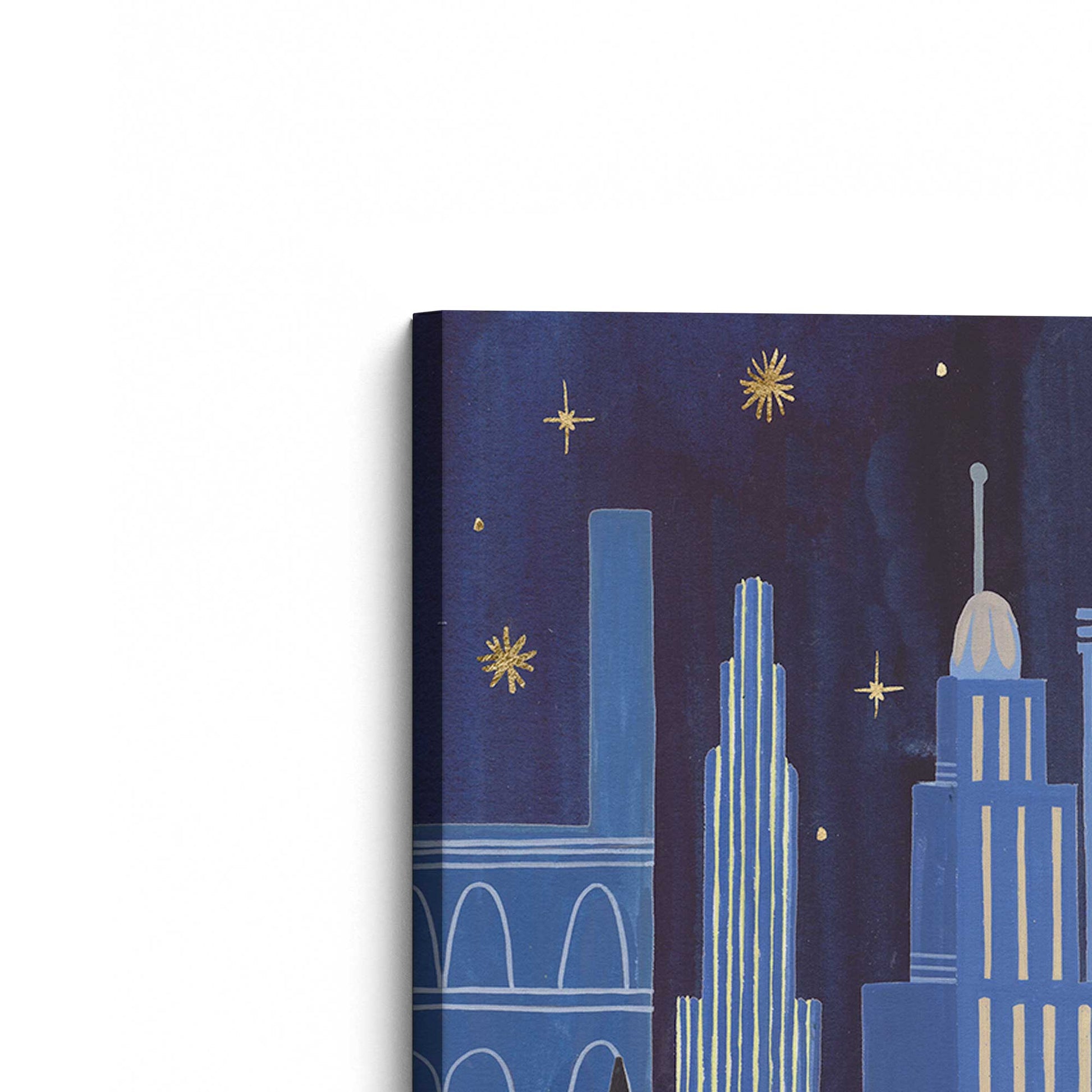 [Color:Stretched Canvas], Picture of the corner of the art