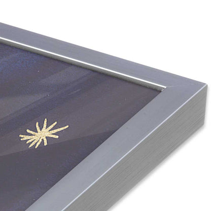 [Color:Polished Chrome], Picture of art in a Polished Chrome frame of the corner