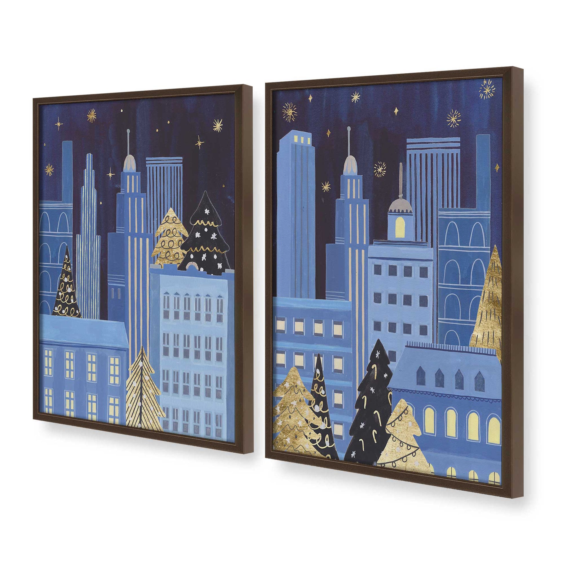 [Color:Belvinder Brown], Picture of art in a Belvinder Brown frame at an angle