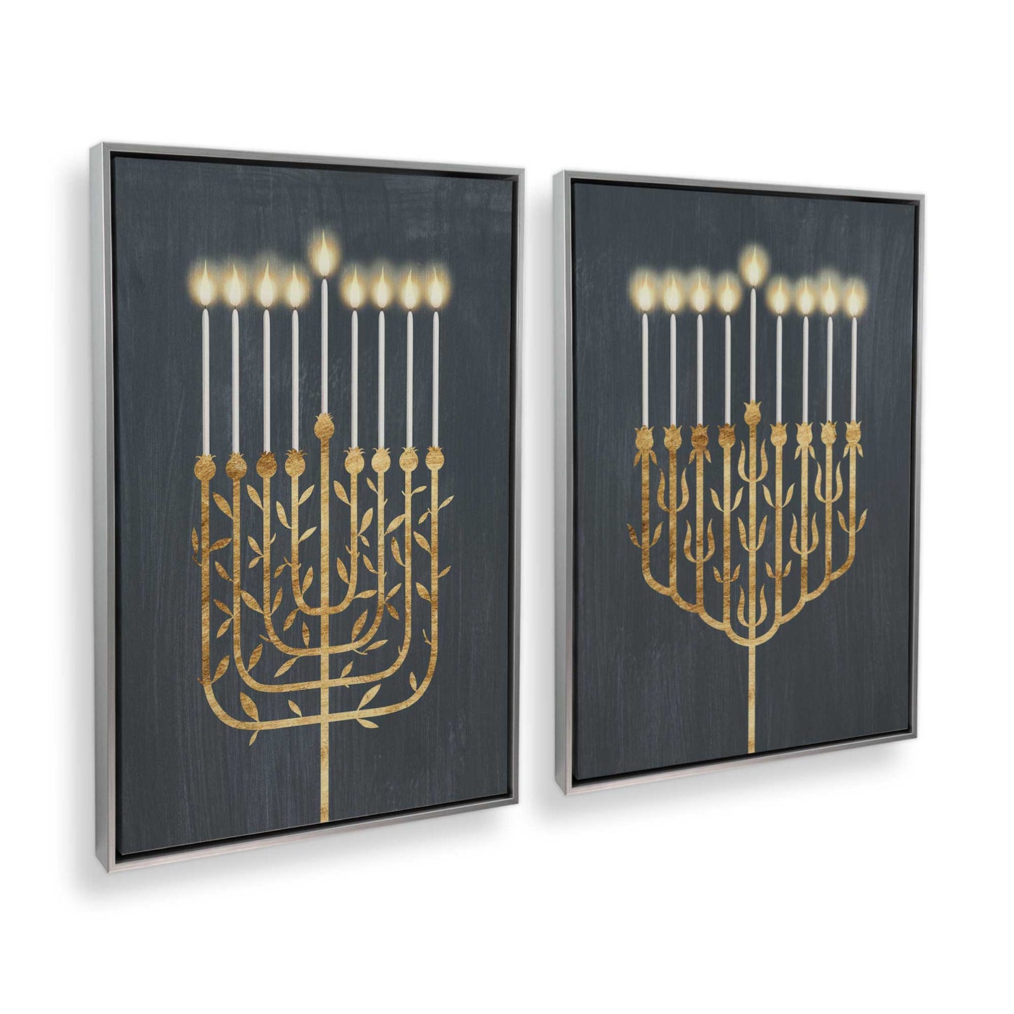 [Color:Polished Chrome], Picture of art in a Polished Chrome frame at an angle