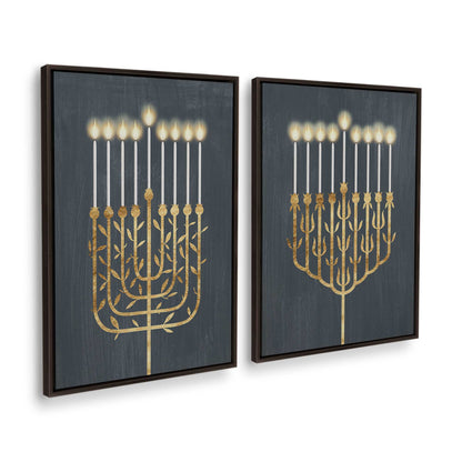 [Color:Espresso], Picture of art in a Espresso frame at an angle