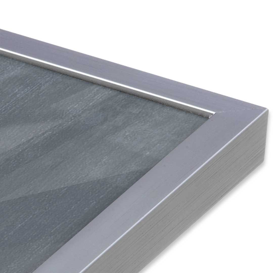 [Color:Polished Chrome], Picture of art in a Polished Chrome frame of the corner