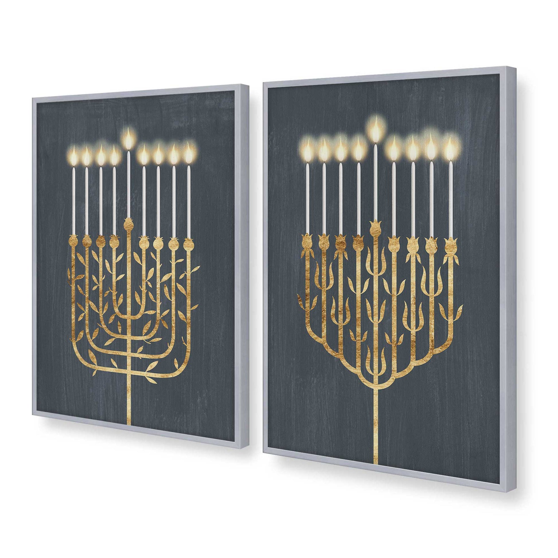 [Color:Polished Chrome], Picture of art in a Polished Chrome frame at an angle