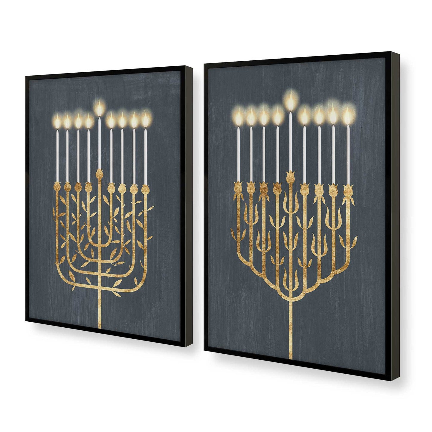 [Color:Satin Black], Picture of art in a Satin Black frame at an angle