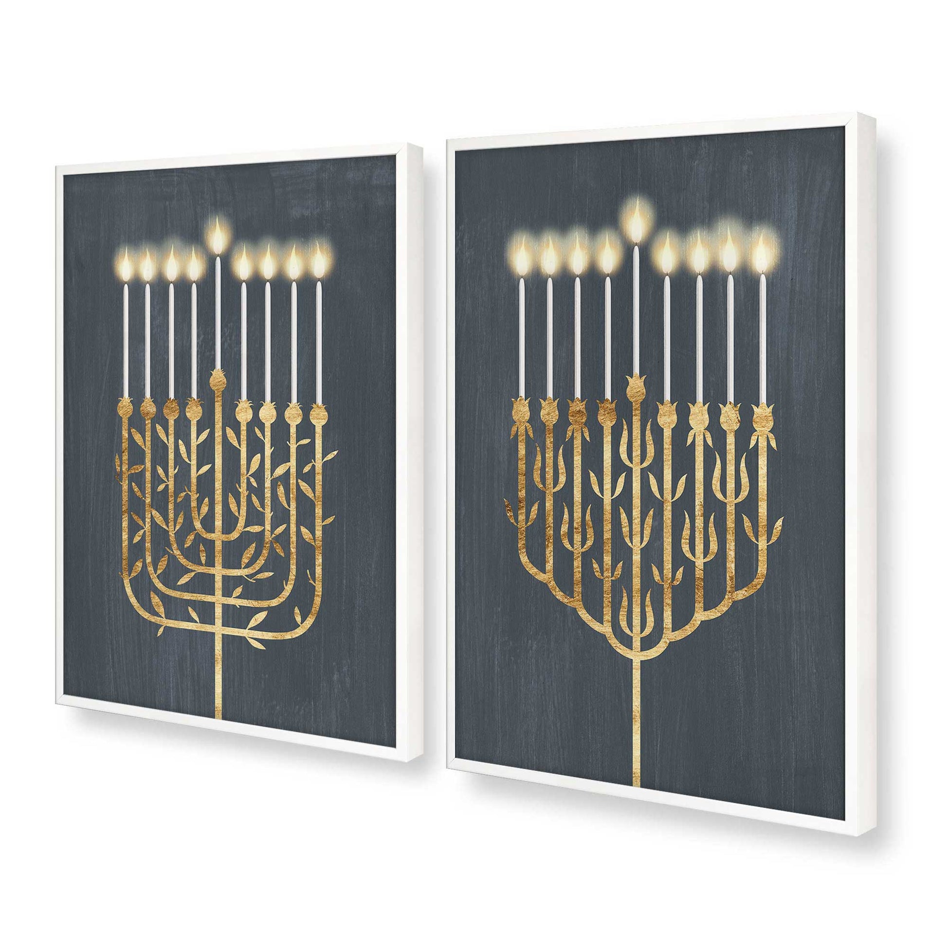 [Color:Opaque White], Picture of art in a Opaque White frame at an angle