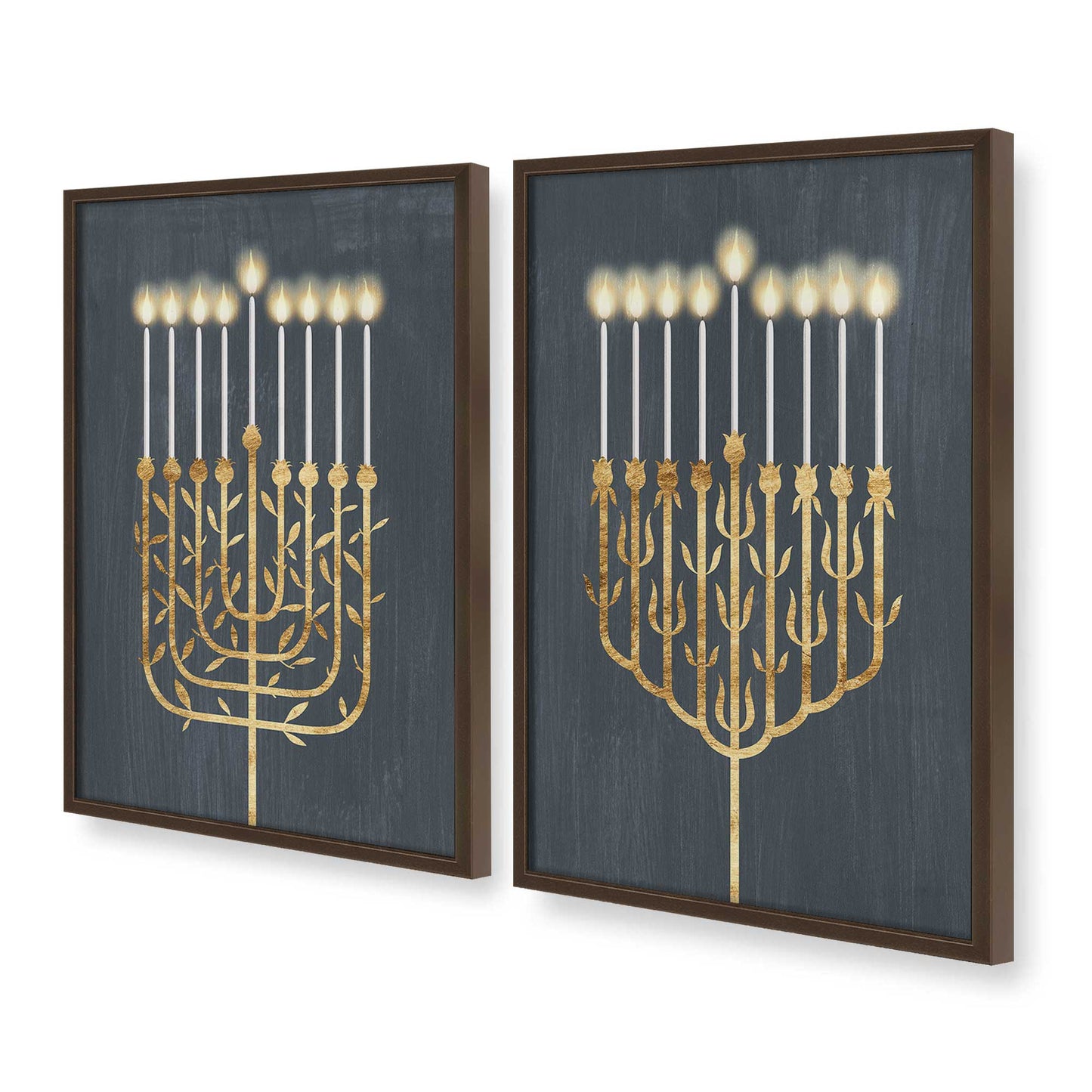 [Color:Belvinder Brown], Picture of art in a Belvinder Brown frame at an angle