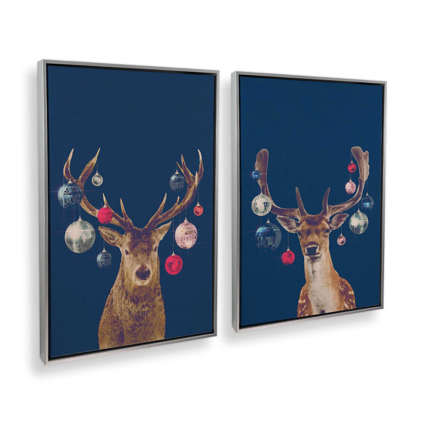 [Color:Polished Chrome], Picture of art in a Polished Chrome frame at an angle