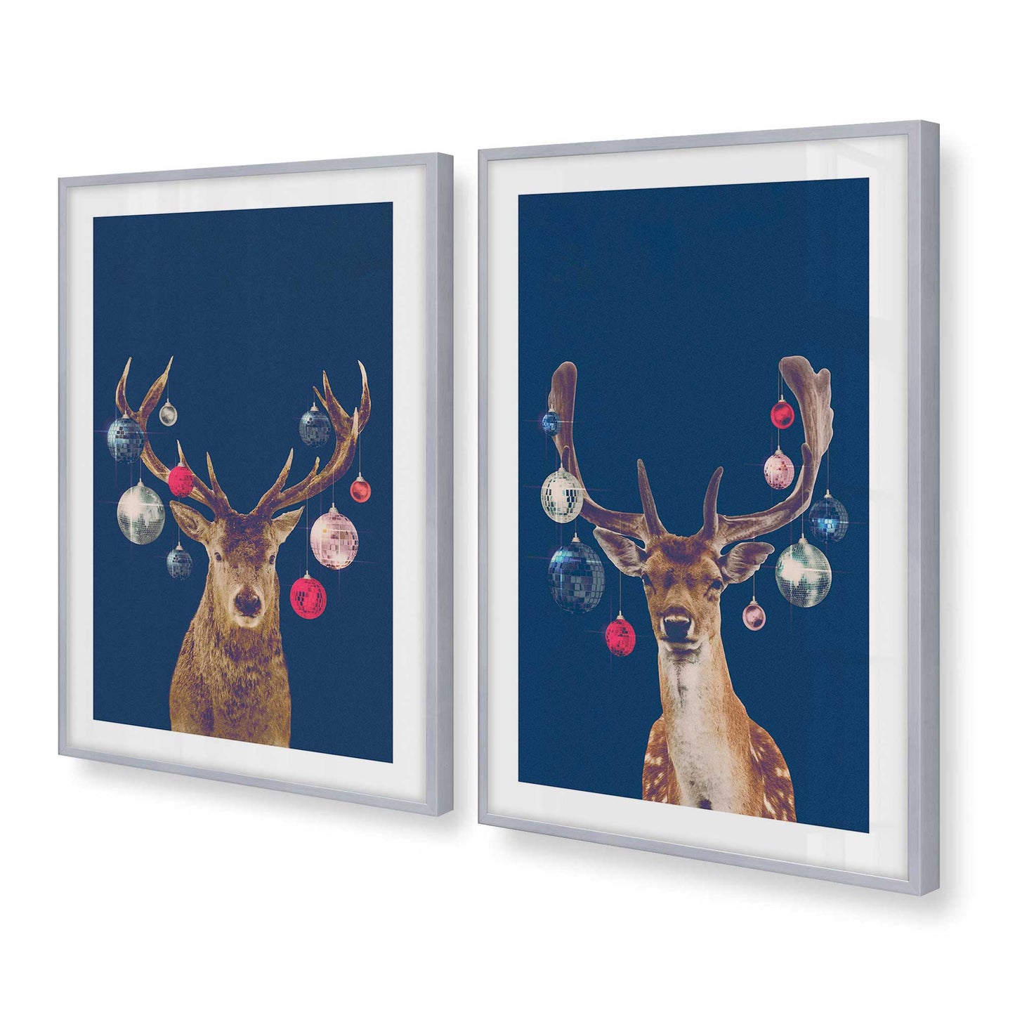 [Color:Polished Chrome], Picture of art in a Polished Chrome frame at an angle