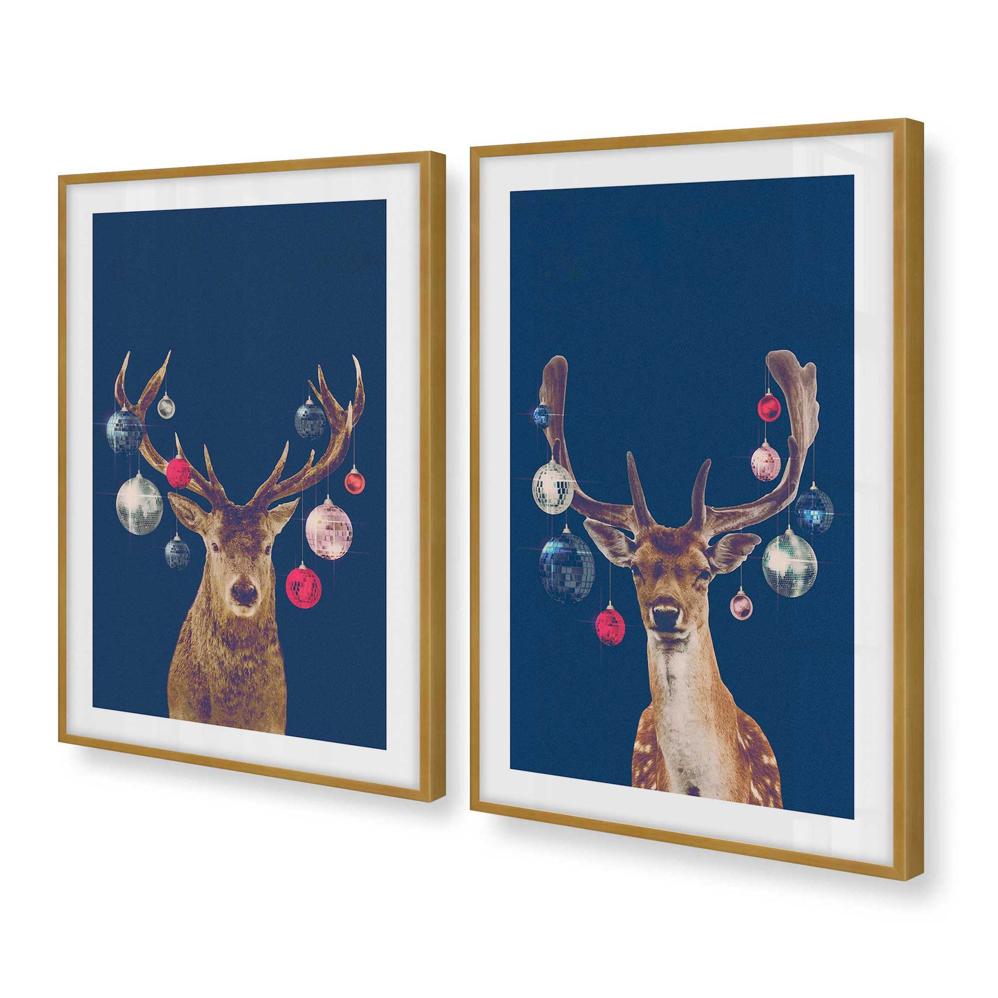 [Color:Polished Gold], Picture of art in a Polished Gold frame at an angle