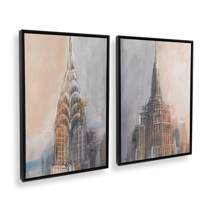 [Color:Satin Black], Picture of art in a Satin Black frame at an angle