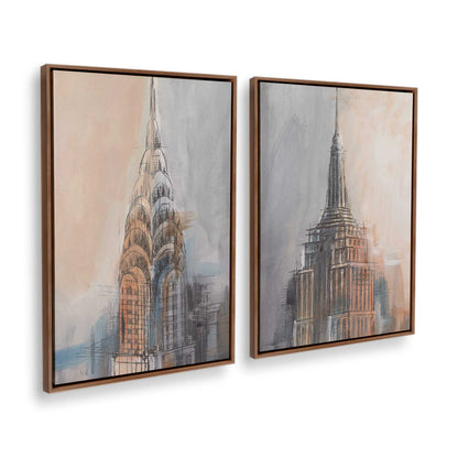 [Color:Walnut], Picture of art in a Walnut frame at an angle