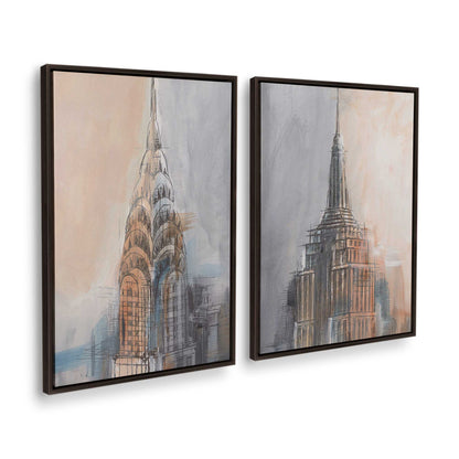 [Color:Espresso], Picture of art in a Espresso frame at an angle