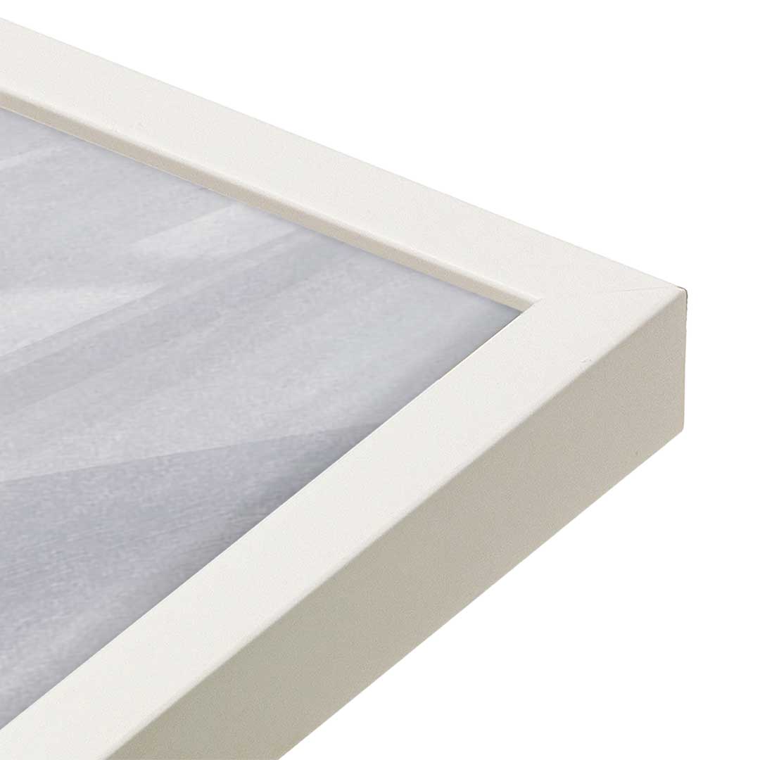 [Color:Opaque White], Picture of art in a Opaque White frame of the corner