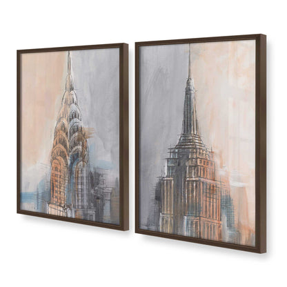 [Color:Belvinder Brown], Picture of art in a Belvinder Brown frame at an angle