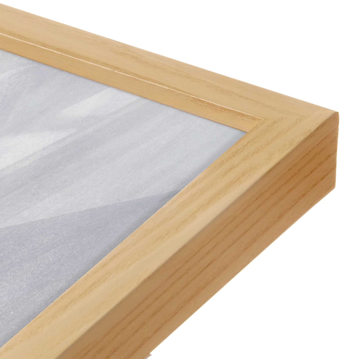 [Color:American Maple], Picture of art in a American Maple frame of the corner