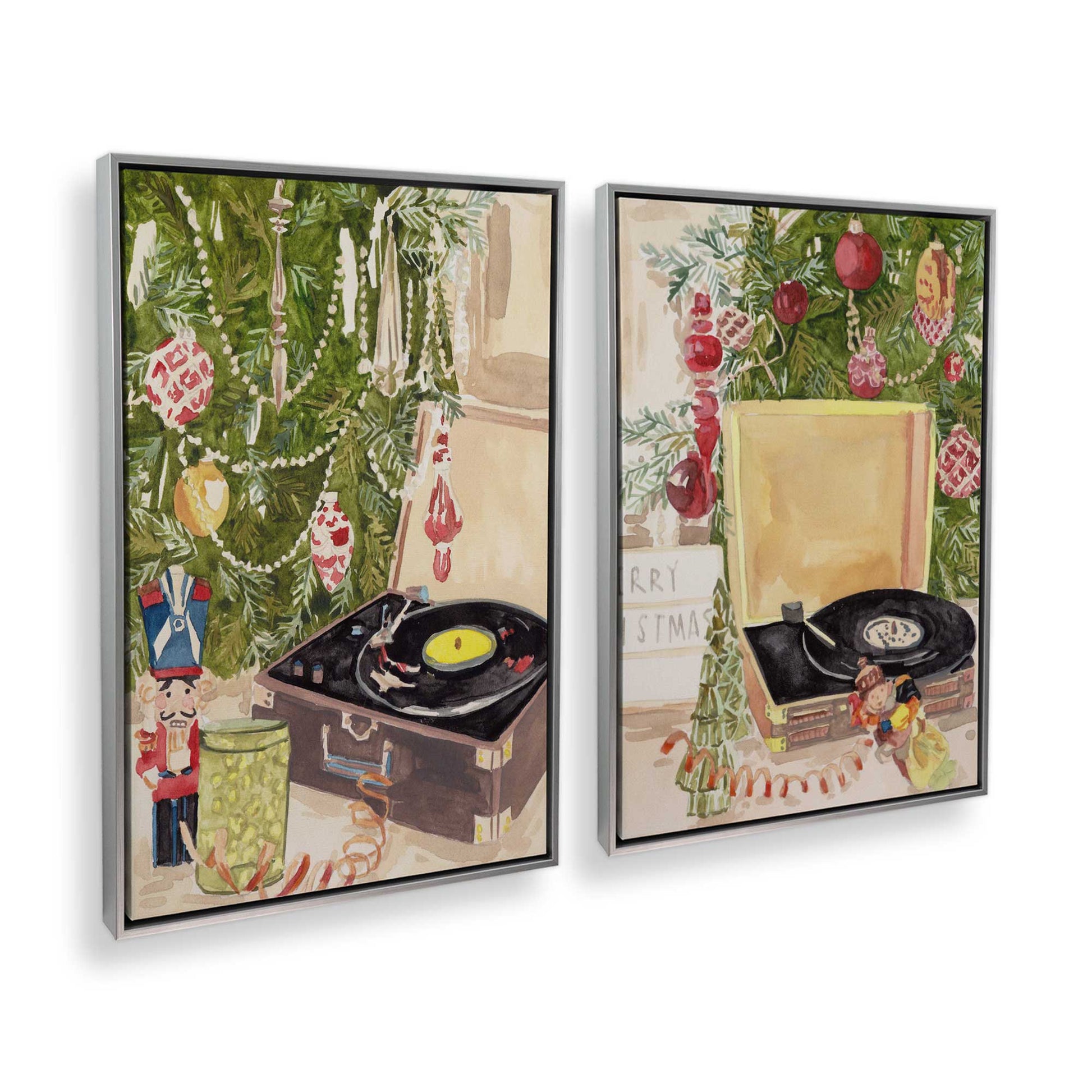 [Color:Polished Chrome], Picture of art in a Polished Chrome frame at an angle