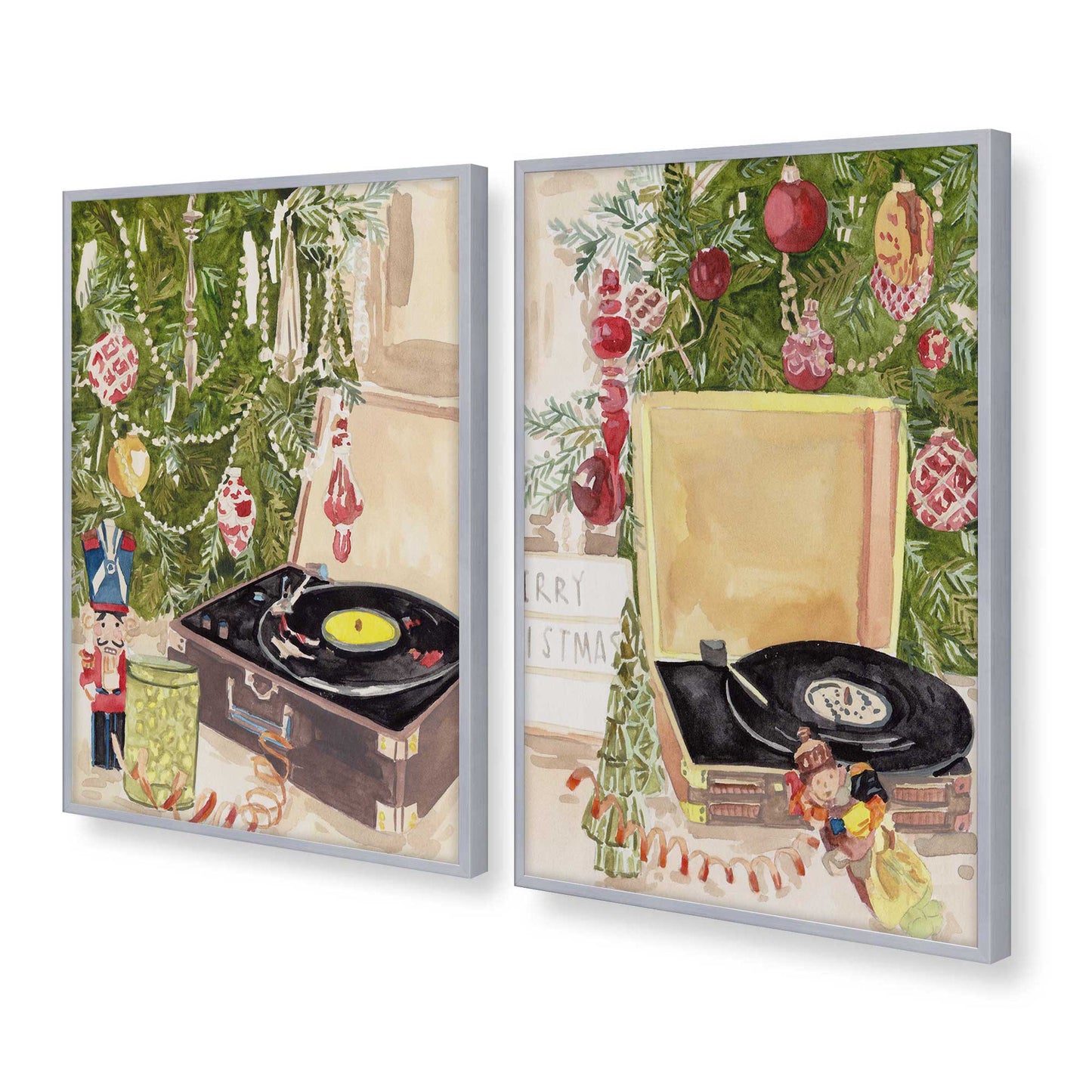 [Color:Polished Chrome], Picture of art in a Polished Chrome frame at an angle