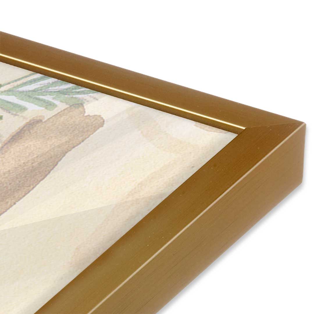 [Color:Polished Gold], Picture of art in a Polished Gold frame of the corner