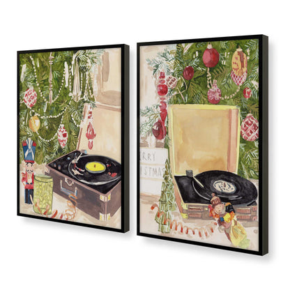 [Color:Satin Black], Picture of art in a Satin Black frame at an angle