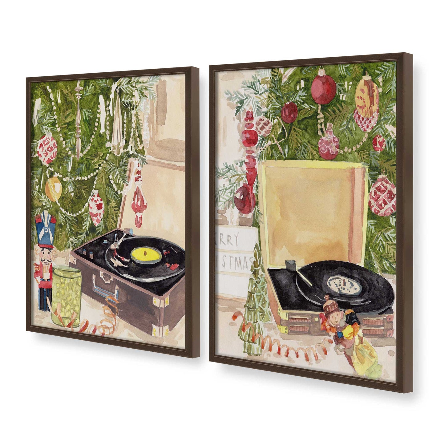 [Color:Belvinder Brown], Picture of art in a Belvinder Brown frame at an angle