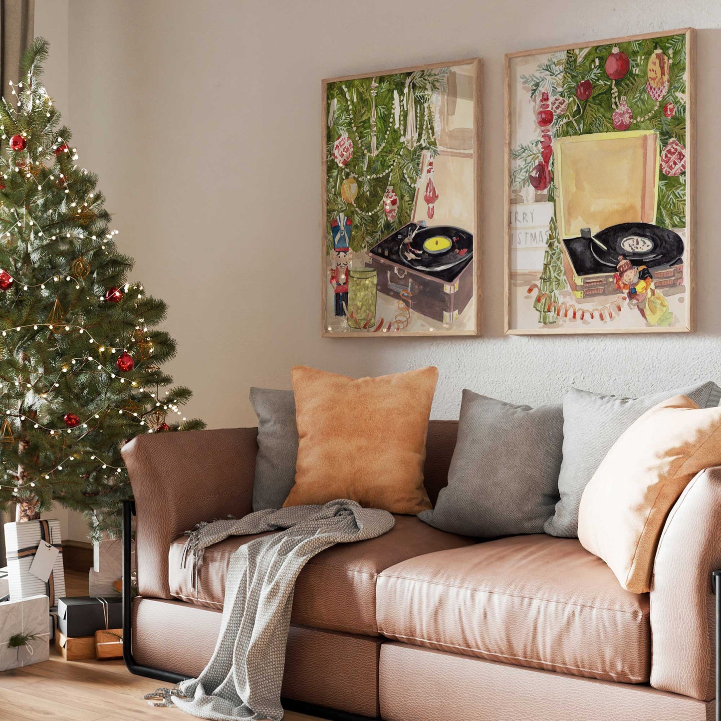 [Color:Satin Black], Picture of art in a Satin Black frame