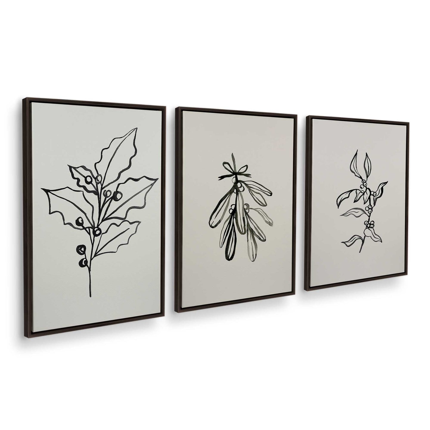 [Color:Espresso], Picture of art in an Espresso frame at an angle